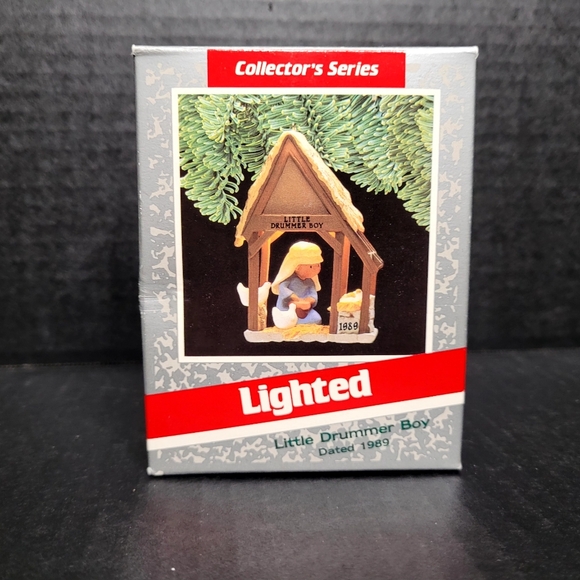 Vintage 1989 Hallmark Keepsake Ornament Lighted Little Drummer Boy - Picture 2 of 9